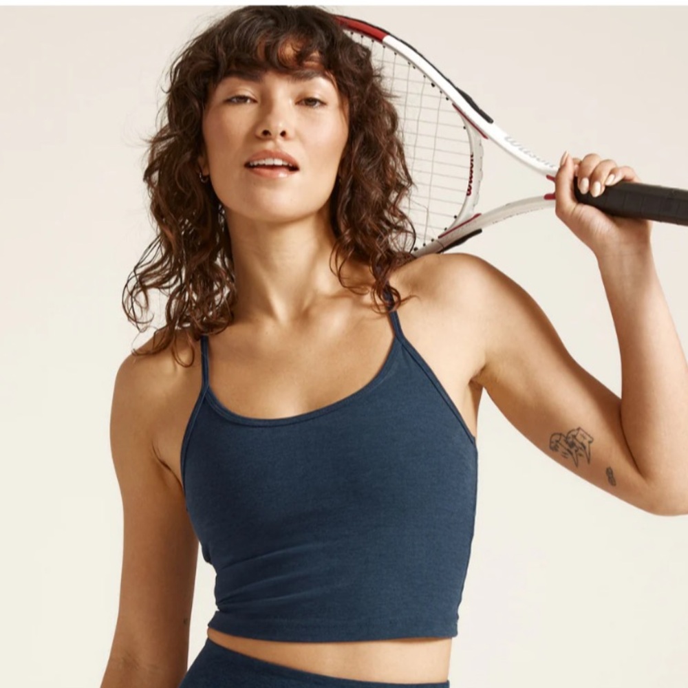 NWT Spacedye Slim Racerback Cropped Tank